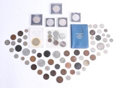 Collection of various general coins including commemorative crowns, etc.