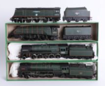 Four Hornby OO Gauge Triang and Bachmann locomotives.