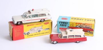 Corgi Toys, 'Superior Ambulance' on Cadillac chassis, No 437, boxed and 'Superior Criterion