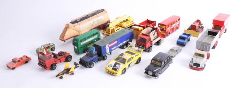 Collection of play worn diecast and other models including Budgie Toy, Matchbox etc.