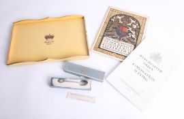 Westminster Abbey, a 1953 Coronation collection in original box including small galleried tray and a
