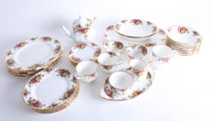 Royal Albert 'Old Country Roses', approx. ninety pieces to include six dinner plates, eighteen
