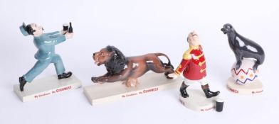 Guinness, four Coalport Circus figures including Sea lion and Ringmaster both from an edition of