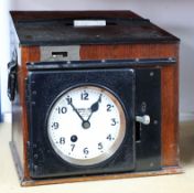 A Gledhill dockyard clocking in machine, last clocking in ticket dated 5/4/1991.