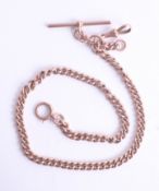 A 9ct gold 'Albert' watch chain, approx 39.4g.