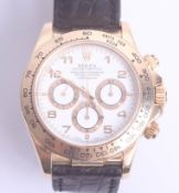 Rolex, a gents 18k gold automatic Oyster Perpetual Cosmograph Daytona wristwatch, circa 1998, the