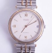 Van Cleef & Arpels (Paris), an 18ct and steel two tonne automatic date bracelet wristwatch, 'La Col