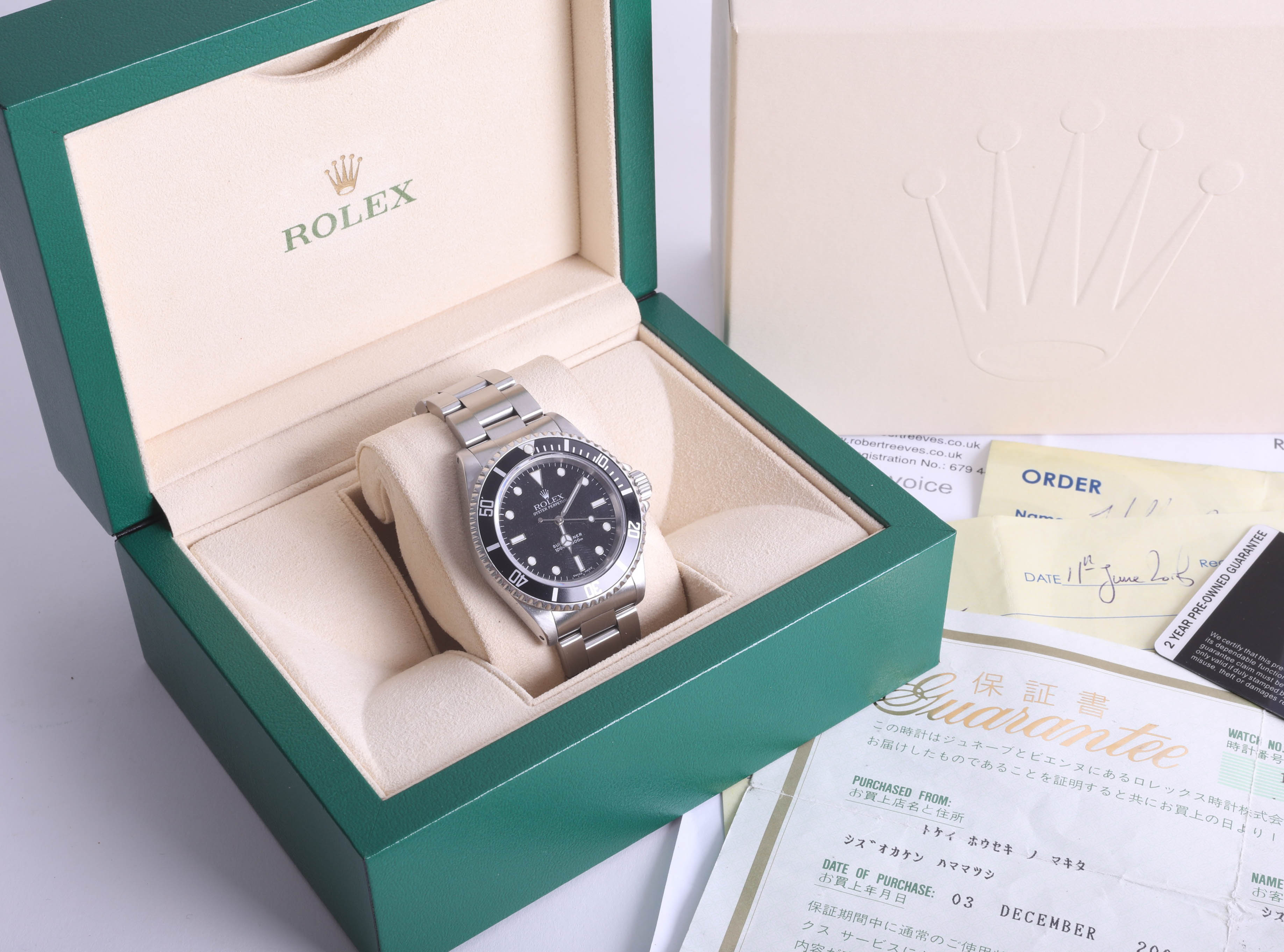 Rolex, a gents 2001 stainless steel Submariner, model 14060M, Serial K158958, - Image 4 of 6