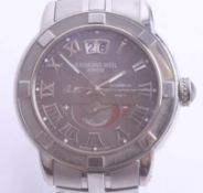 Raymond Weil, gents stainless steel wristwatch marked 'Parsifal, Reserve De Marche 42h automatic'