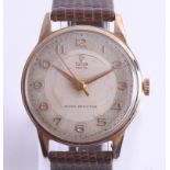 Tudor, 9ct, a vintage 9ct two tone Royal wristwatch, the dial marked 'Shock Resisting'.