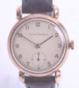 Girard-Perregaux, a 9ct gold vintage gents wristwatch.