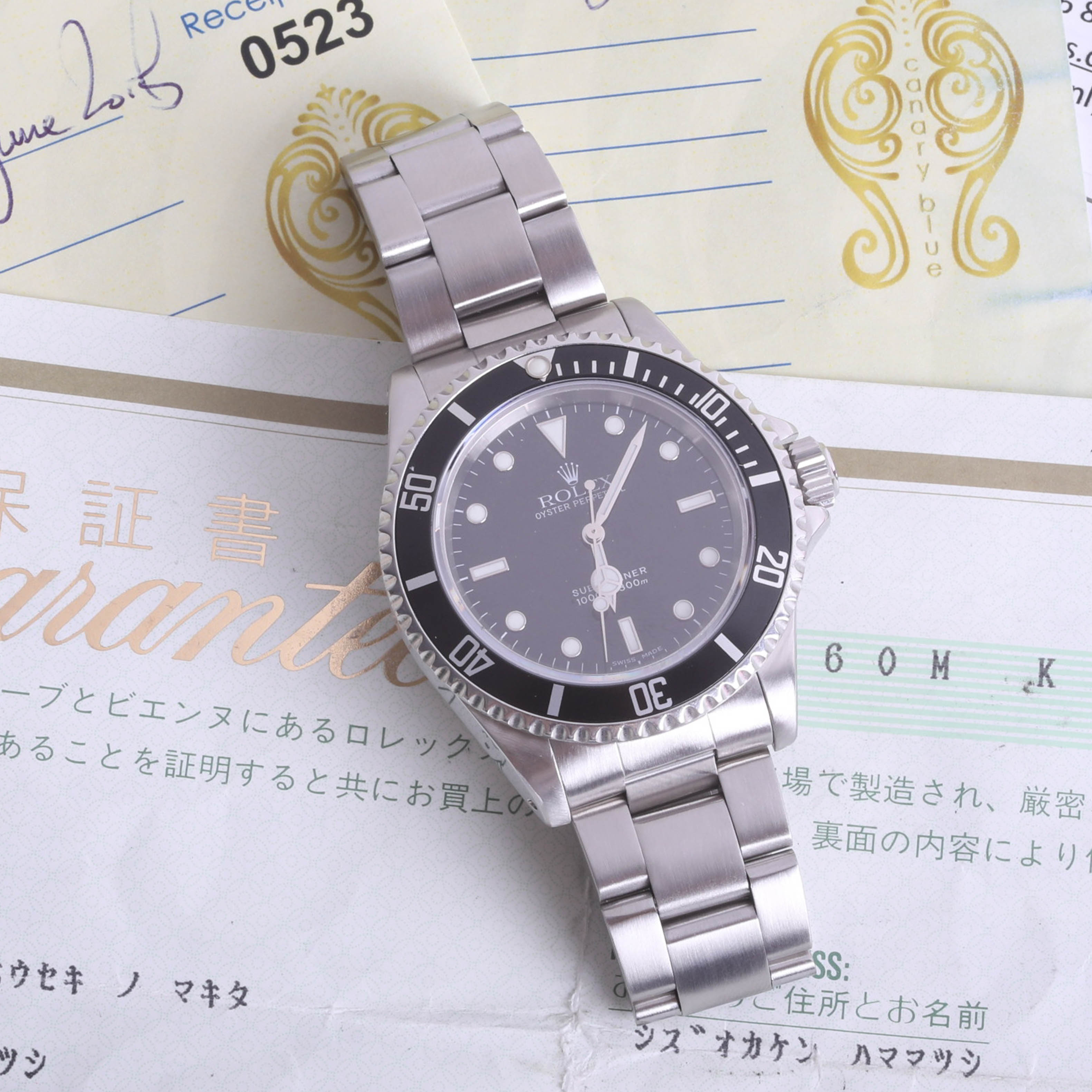 Rolex, a gents 2001 stainless steel Submariner, model 14060M, Serial K158958, - Image 2 of 6