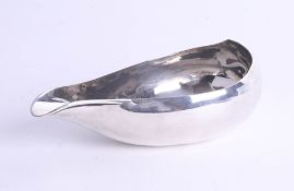 A George III silver child's feeding bowl (Pap Boat), London 1798 maker PB over AB