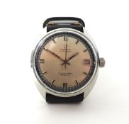Omega, a gents steel 'Cosmic' wristwatch circa 1968/69, silver baton black chapter ring dial with
