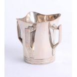 Early 20th Century Irish four handled cup height 8cm, Dublin, marked J.W & C.W, approx. 7.19oz.