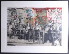 Mr Brainwash, signed edition print, 'Paris', No. 181/300, 50cm x 71cm, framed and glazed. Mr.