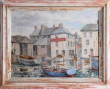 G.Lewis Cook, signed oil on board 'The Ship Inn at Back Beach, Teignmouth, Devon', member of the (