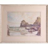 Lewis Mortimer, early 20th century, two signed seascapes, Arthur White (early 20th century)