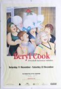 Beryl Cook, a poster, Plymouth Art Centre 20th Anniversary Exhibition with image of Hen