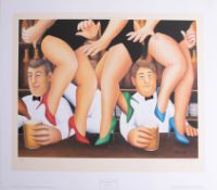 Beryl Cook (1926-2008), 'Dancing on the Bar' signed limited edition print, No 217/850, published