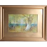 Henry Cooper (1859 - 1934) pair signed watercolours, 1920's, Woodland scenes, 26cm x 40cm, framed