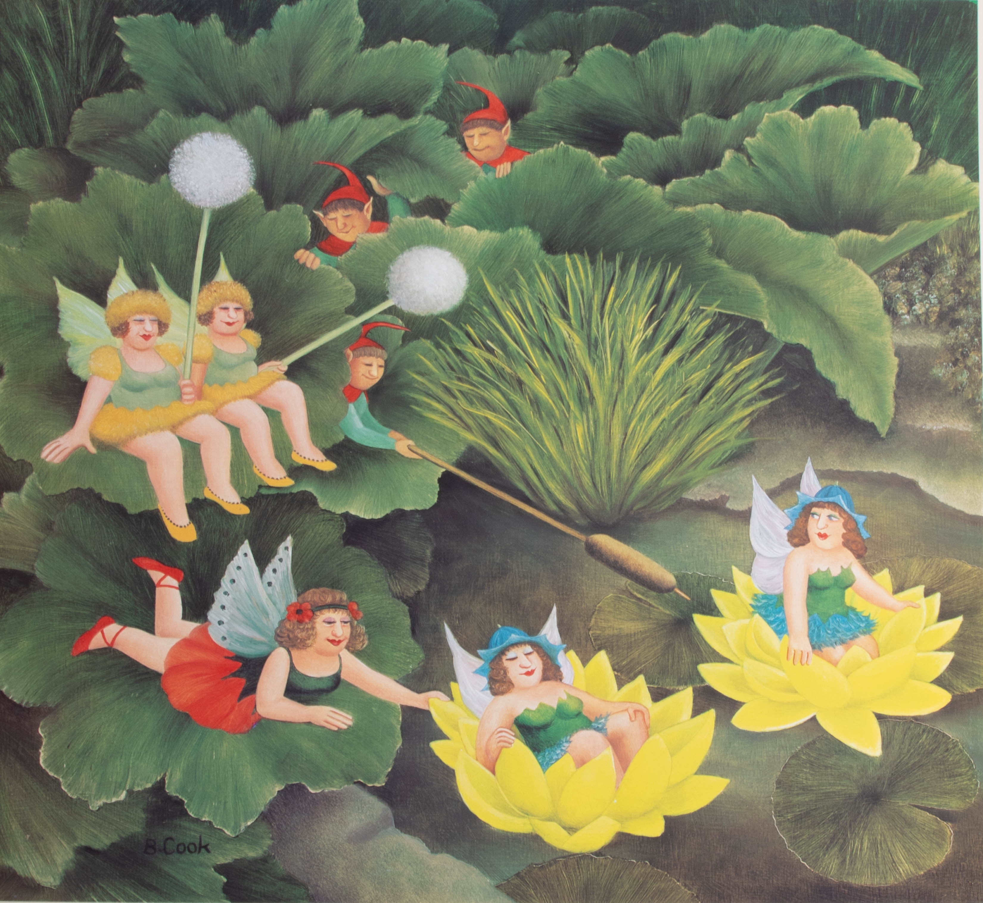 Beryl Cook (1926-2008), 'Fairies and Pixies', signed limited edition print, No 277/650, published by - Image 2 of 2