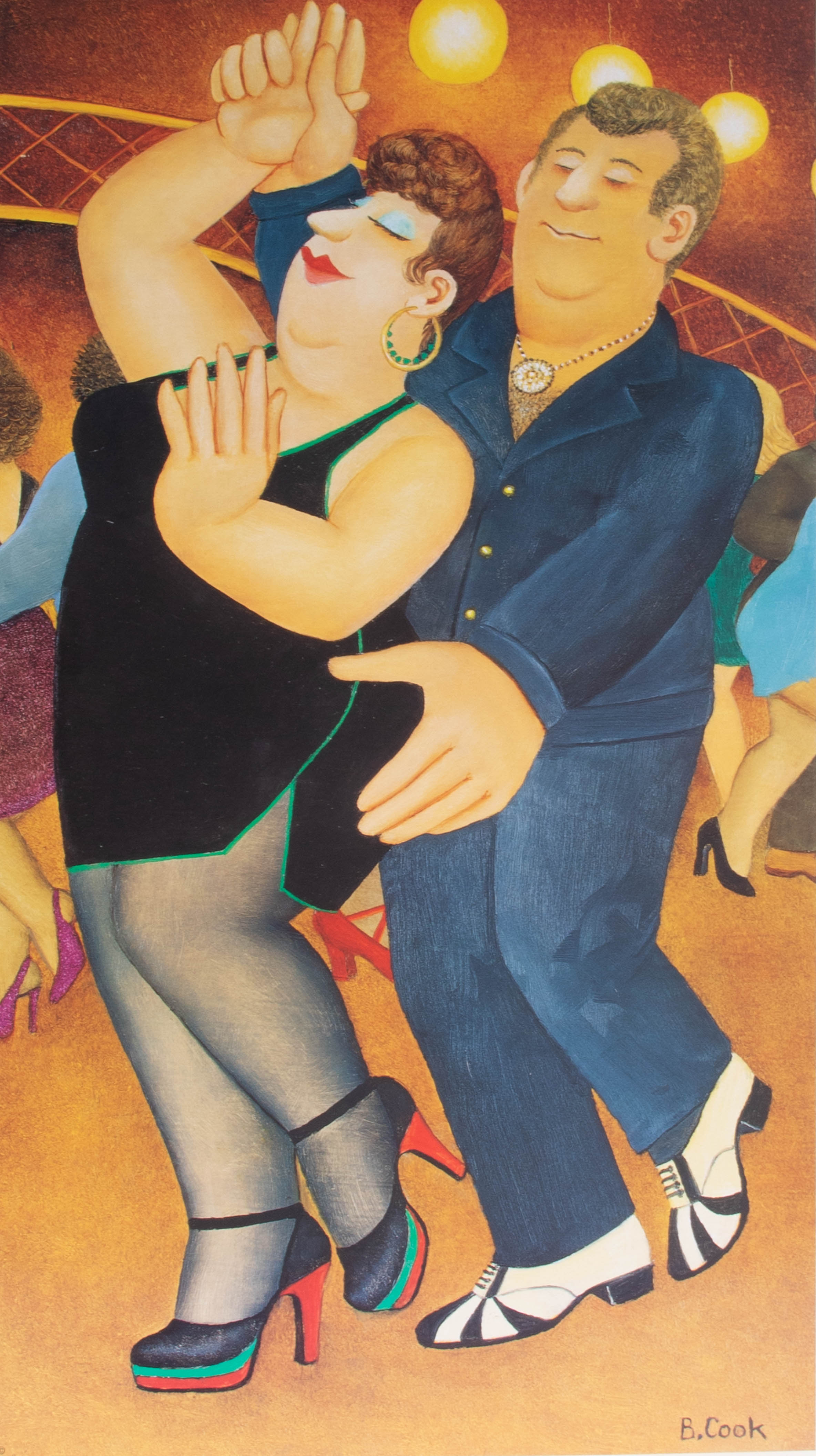 Beryl Cook (1926-2008), 'Dirty Dancing' signed limited edition print, No 595/650, published by - Image 2 of 2
