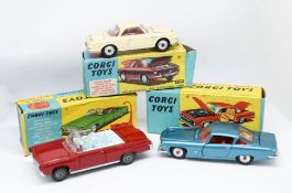 Corgi Toys, three models, Volkswagen 1500, 239 boxed, Ghia L64, 241 boxed, Chrysler Imperial, 246