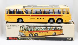 Dinky Toys, Swiss Postal Bus, 961 boxed.