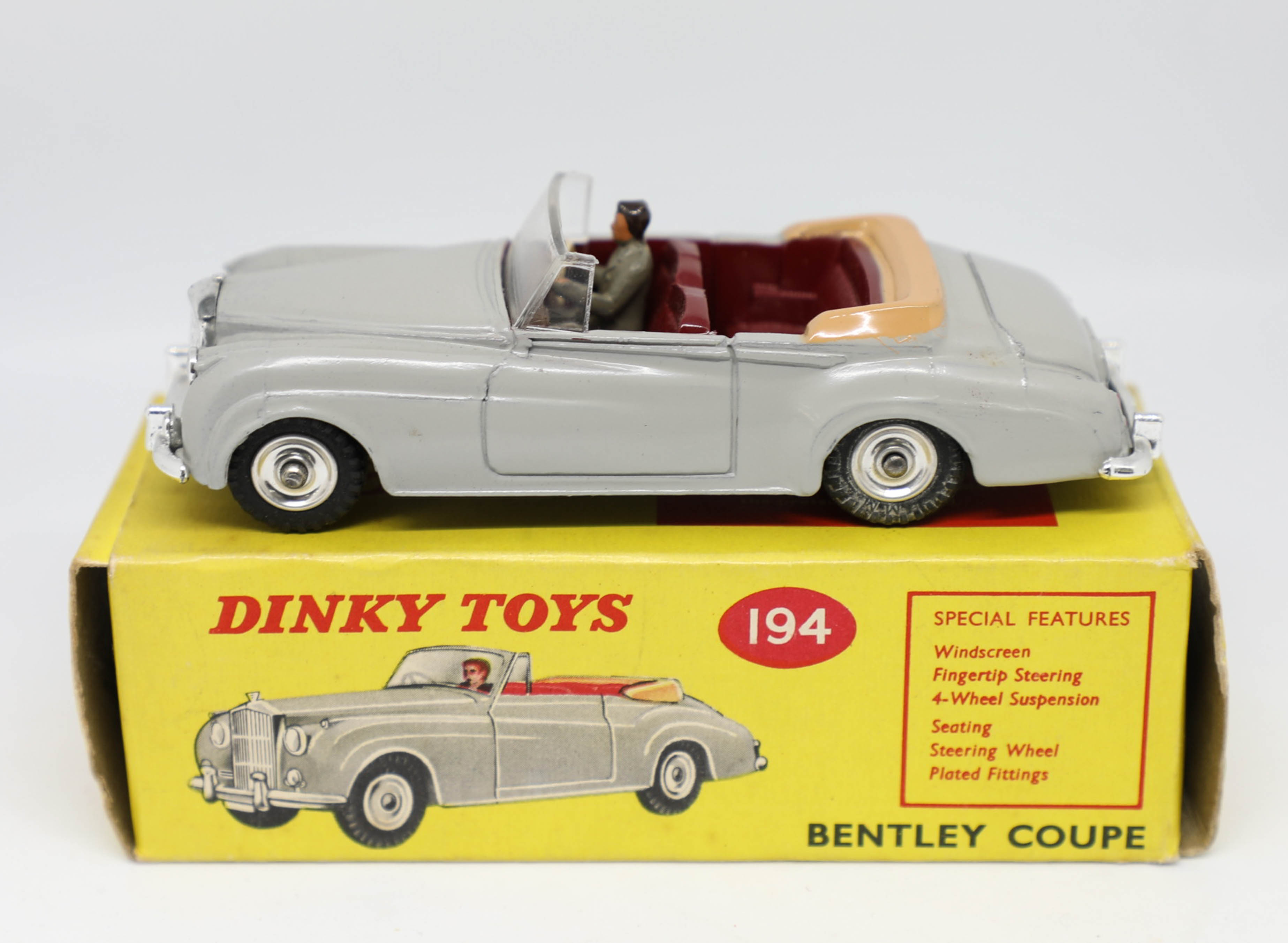 Dinky Toys, Bentley Coupe, 194 boxed.