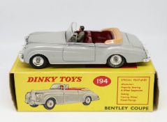 Dinky Toys, Bentley Coupe, 194 boxed.