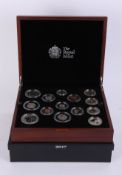 Royal Mint, the UK 2017 premium proof coin set, cased.