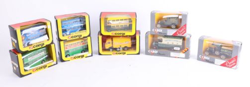 Corgi, collection including the Busby Bus, all boxed (9).