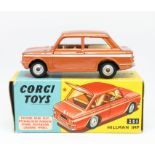 Corgi Toys, Hillman Imp, a scarce example in metallic bronze with white stripe and cream, 251