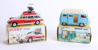 Dinky Toys, two models, Break ID 19 Radio Tele Luxembourg, 1404 boxed, Renault Camping, 565 boxed (