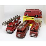 Dinky Toys, Airport Fire Tender, 276 boxed, and three loose fire engine models (4).