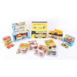A collection of models including Matchbox Superfast, Matchbox Dart Dump Truck King size, K2 boxed,