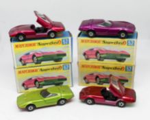 Matchbox Superfast, four models, Dodge Charger Mark 3, 52 boxed (4).