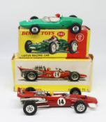 Dinky Toys, two models, Lotus racing car, 241 boxed, Surtees racing car, 1433 boxed (2).