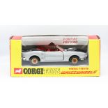 Corgi Toys, Pontiac Firebird Whizzwheels, in metallic silver with black bonnet, red interior and red