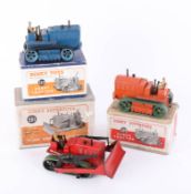 Dinky Toys, three models, Two Heavy Tractors, 563 boxed, Bulldozer, 561 boxed (3).