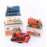 Dinky Toys, three models, Two Heavy Tractors, 563 boxed, Bulldozer, 561 boxed (3).