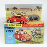 Corgi Toys, Volkswagen 1200 in East African Safari trim, 256 boxed.