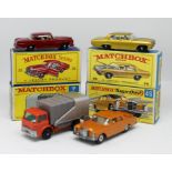 Matchbox Series, four models, 36 boxed, 46 boxed, 7 boxed, 53 boxed (4).