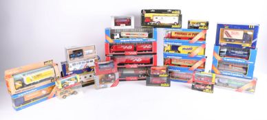 A mixed collection of models, including Corgi Superhaulers and Solido, with others, all boxed (