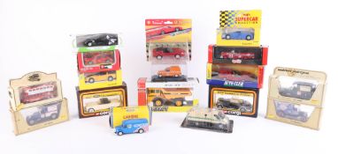 Mixed collection of Corgi Toys, Maisto and Matchbox models, all boxed (17).