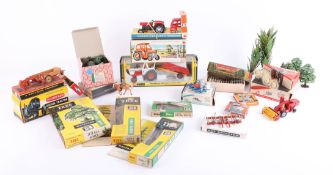 A collection of models, including Britains Models Massey Ferguson Tractor, Britains Super Major