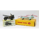 Dinky Toys, two models, Bristol helicopter, 715 boxed, Jeep cannon, 829 boxed (2).