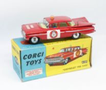 Corgi Toys, Chevrolet Fire Chief, 439 boxed.