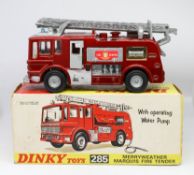 Dinky Toys, Merryweather Fire Tender, 285 boxed.